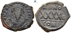 Phocas AD 602-610. Byzantine. Follis or 40 Nummi Æ