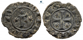Frederico II AD 1197-1250. Kingdom of Sicily, Brindisi. Denaro Æ