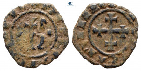 Manfredi AD 1258-1266. Kingdom of Sicily. Messina or Palermo. Denaro Ae