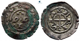 Federico II AD 1296-1337. Brescia. Denaro AR
