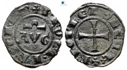 Federico II AD 1296-1337. Kingdom of Sicily. Messina or Palermo. Denaro Ae