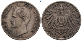 Germany. Otto AD 1886-1912. 2 Deutsche Mark