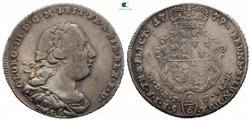 Great Britain. George III AD 1760-1820. 1/6 Thaler. Ar.