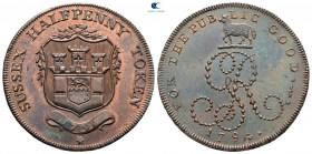 Great Britain. Sussex.  AD 1794. Token, Half Penny.