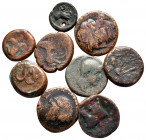 Lot of ca. 9 greek bronze coins / SOLD AS SEEN, NO RETURN!fine