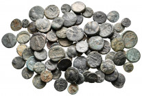 Lot of ca. 75 greek bronze coins / SOLD AS SEEN, NO RETURN!very fine