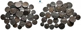 Lot of ca. 35 greek bronze coins / SOLD AS SEEN, NO RETURN!very fine