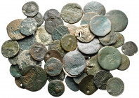 Lot of ca. 52 roman bronze coins / SOLD AS SEEN, NO RETURN!fine