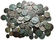 Lot of ca. 100 roman bronze coins / SOLD AS SEEN, NO RETURN!fine