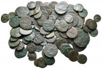 Lot of ca. 100 roman bronze coins / SOLD AS SEEN, NO RETURN!fine