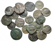Lot of ca. 20 roman bronze coins / SOLD AS SEEN, NO RETURN!nearly very fine