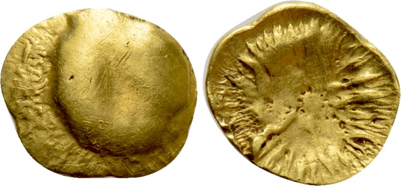 CENTRAL EUROPE. Boii. GOLD Foureé 1/8 Stater (2nd-1st centuries BC). "Athena Alk...