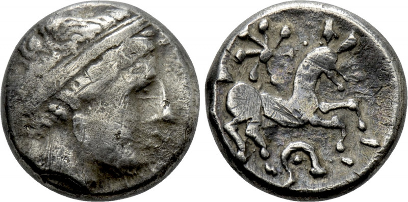 CENTRAL EUROPE. Boii. Drachm (2nd-1st centuries BC). "Stern" Type. 

Obv: Head...