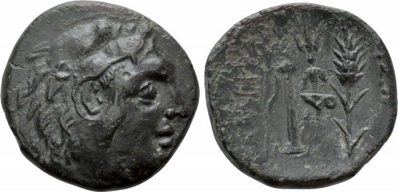 KINGS OF SKYTHIA. Sariakes (Circa 179-150 BC). Ae. 

Obv: Head of Herakles rig...