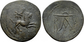 KINGS OF BOSPOROS. Polemo I (Circa 37-8 BC). Ae. Pantikapaion