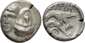MOESIA. Istros. Trihemiobol or 1/4 Drachm  (4th century BC)