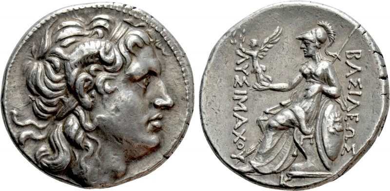 KINGS OF THRACE (Macedonian). Lysimachos (305-281 BC). Tetradrachm. Pella.

Ob...