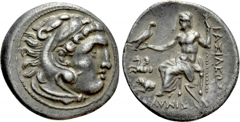 KINGS OF THRACE (Macedonian). Lysimachos (305-281 BC). Drachm. Lampsakos. 

Ob...