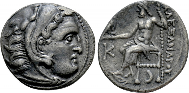 KINGS OF MACEDON. Alexander III 'the Great' (336-323 BC). Drachm. Kolophon. 

...