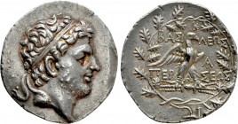 KINGS OF MACEDON. Perseus (179-168 BC). Tetradrachm. Pella or Amphipolis. Au-, mintmaster