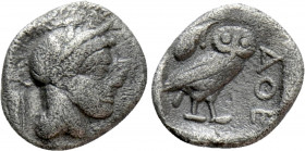 ATTICA. Athens. Obol (Circa 454-404 BC)
