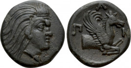 BOSPOROS. Pantikapaion. Ae (Circa 340-325 BC)