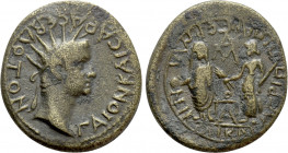 LYDIA. Magnesia ad Sipylum. Caligula with Germanicus & Agrippina I (37-41). Ae