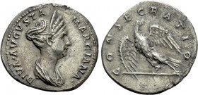 DIVA MARCIANA (Died 112/4). Denarius. Rome. Struck under Trajan