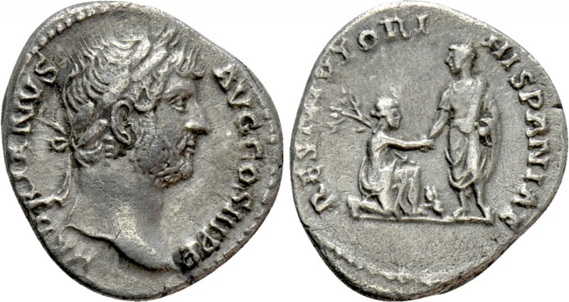 HADRIAN (117-138). Denarius. Rome. "Restitutor Series" issue. 

Obv: HADRIANVS...
