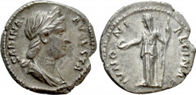 SABINA (Augusta, 128-136/7). Denarius. Rome