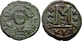 JUSTINIAN I (527-565). Follis. Cyzicus. Dated RY 25 (551/2)