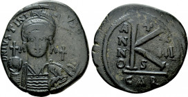 JUSTINIAN I (527-565). Half Follis. Carthage. Dated RY 13 (539/40)
