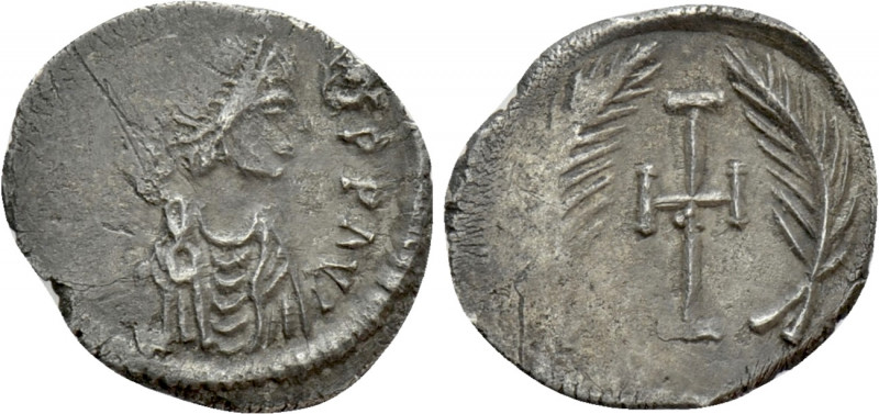 HERACLIUS (610-641). Half Siliqua. Constantinople. 

Obv: dd NN HERACLIuS PP A...