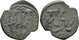 ANDRONICUS II PALAEOLOGUS with MICHAEL IX (1282-1328). Assarion. Constantinople