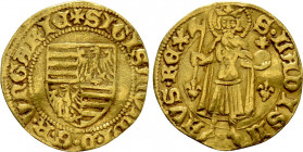 HUNGARY. Sigismund (1387-1437). GOLD Gulden. Kaschau