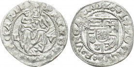 HUNGARY. Louis II (1516-1526). Denar (1526-LV). Visegrad
