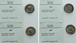 2 coins of Gallienus