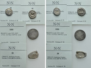 4 coins, ancient to modern