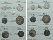 7 medieval and modern coins