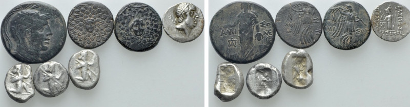 7 Greek Coins.

Obv: .
Rev: .

.

Condition: See picture.

Weight: g.
...