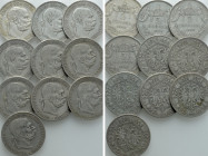 10 Silver Coins of Austria and Hungary / Franz Joseph