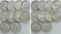 10 Silver Coins of Austria and Hungary / Franz Joseph