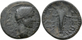 CARIA. Aphrodisias. Augustus (27 BC-14 AD). Ae