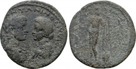 CARIA. Cnidus. Caracalla with Plautilla (198-217). Ae