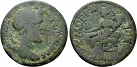 LYDIA. Philadelphia. Pseudo-autonomous. Time of Caracalla (198-217). Ae. 'Alliance' with Smyrna issue