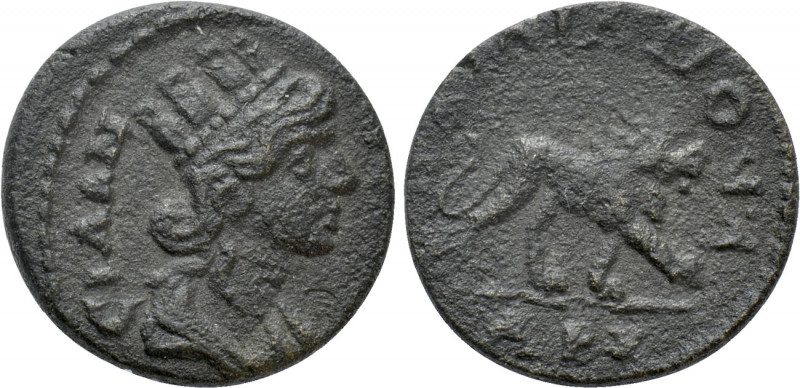 LYDIA. Silandus. Pseudo-autonomous (193-268). Ae. Diaphanos, archon. 

Obv: CΙ...