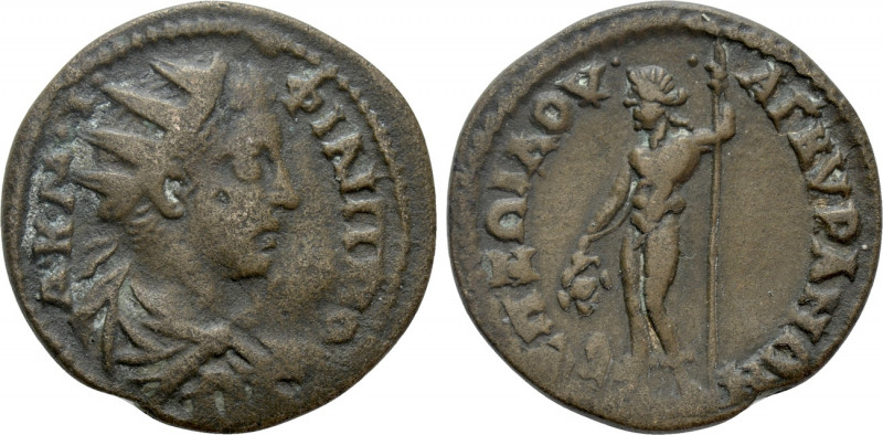 PHRYGIA. Ancyra. Philip II (247-249). Ae. P. Arru(ntius) Zoilos, first archon fo...