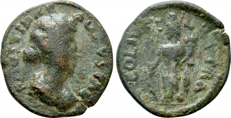 LYCAONIA. Lystra. Faustina II (Augusta, 147-175). Ae. 

Obv: FAUSTINAE AUGVSTA...