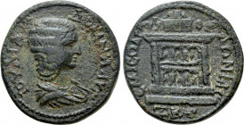SELEUCIS & PIERIA. Emesa. Julia Domna (Augusta, 193-217). Ae. Dated CY 527 (215/6)