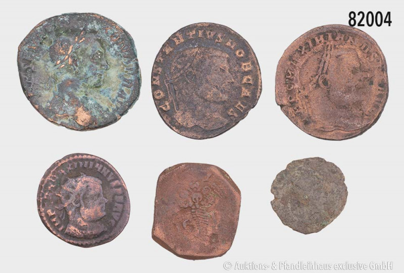 Konv. 15 römische Münzen, dabei Alexander Severus Sesterz, Valerianus Antoninian...